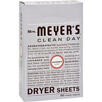 Mrs. Meyers Dryer Sheets - Lavender - 80 Sheets (Pack of 4)
