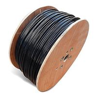 2 Pairs Aerial Telephone Cable with Steel Messenger 200M (656FT) Outdoor UV Proof & Weatherproof Wire