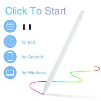 Stylus Pen for Touch Screen, COSOOS Pad Pencil Replacement, Stylus for iPad Pro/Air/Mini, Fine Point Stylist, Tablet Pens Compatible with iPhone 11 Pro Max, Samsung, Surface, IOS/Android/Windows-White