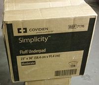 Underpad Simplicity Tendersorb 23 X 36 Inch, Moderate Absorbency, 7176 - Case of 150