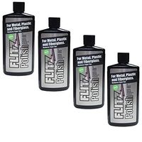 Flitz LQ 04535 Green Metal, Plastic and Fiberglass Polish Liquid, 3.4 oz. - 4 Bottles