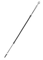 Elastic Tether Lanyards (Pack of 8) for Stylus Pens with Top Port, Retractable Coiled Spring Lobster Clasp Hook Earphone Jack (Black)