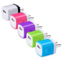 USB Wall Charger, Hootek USB Plug 5Pack 1A/5V Wall Charger Brick Adapter Charging Block Compatible with iPhone 11/11 Pro/XS MAX/XS/X/8/7/6S Plus, Samsung Galaxy S10e S9 S8 S7 S6 Note 10+ 9 8, Android