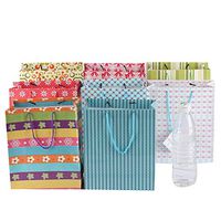 60 Pack Assorted Medium Colorful Paper Gift Bags for Parties, Birthday, Wedding and Christmas