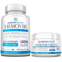 Hemovir - Best Hemorrhoid & Fissure Treatment for Rapid Healing; Reduce Itching, Irritation, Bleeding & Burning 100% Natural Ingredients - 1 Bottle & 1 Cream