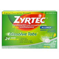 Zyrtec Citrus Allergy Dissolve Tab - 24 per Pack - 24 Packs per case.