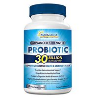 NutriCommit Probiotics for Women & Men - 30 Billion Probiotic in Veg Capsules to Promote Stomach Health - One Daily Dose - Digestive Supplement for Adults who Want to Improve Immune System