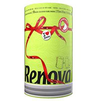 Renova 2 Ply Double Faced Red Label Paper Kitchen Towel, Green