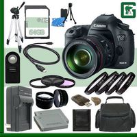 Green's Camera Canon 5D Mark III Digital SLR Camera Kit with 24-105mm IS USM Lens and Accessories (18-Items)