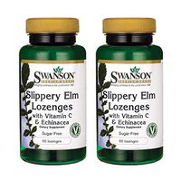 Swanson Slippery Elm Lozenges 60 Lozenges (2 Pack)