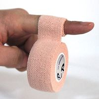 DL Volleyball Sports Finger Tape 1" W X 11.8' L-Stretched (Skin, Set of 6) Protect Finger 100% Cotton Strong Strapping Tape
