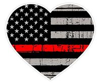 Heart Shape (C53) Thin Red Line Vinyl Decal Sticker Love Car Laptop/Netbook Window