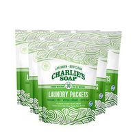 Charlie's Soap - Unscented Powdered Laundry Packets 30 Count (6 Pack 180 Total Loads)