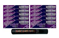 Herb Airtight Tube Pocket Protector with Juicy Jay's BlackBerry Brandy 1.25 Flavored Hemp Rolling Papers 10 Count DC Crafts Nation- Tiki Man