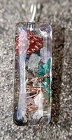 Hawaiian Healing Jewelry: Orgonite Pendant for Public Speaking (Lg Bar)