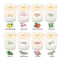 CREASHINE Scented Candles Gift Set,Aromatherapy Candle Gifts for Women Portable Glass Natural Premium Soy Wax Fragrance Essential Oils for Stress Relief Relaxation Birthday Gift - 8x2.5Oz
