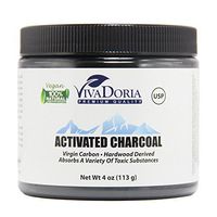 Viva Doria Virgin Activated Charcoal Powder - Food Grade (4 oz)