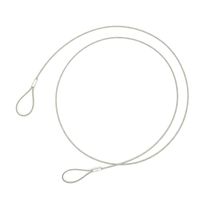 Safety Cable Lock 48'' Long, Luggage Lock Safety Cable Lightweight Braided Stainless Steel by CPACC