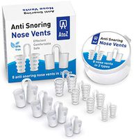 AtoZ New Snore Stopper Nose Vents - Anti Snoring Devices Set of 8 - Snoring solution nasal dilators - Stop Snoring Nasal Dilator - Anti snore nasal strips