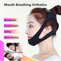 Kungfu Triangular Anti-Snoring Headband 2PCS Adjustable Chin with Stop Snoring Equipment Sleep Aid Nose Exhaust and Snoring Sleep Breathing Apparatus Men and Women