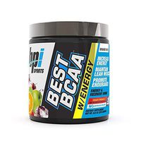 BPI Sports Best BCAA with Energy - Healthy BCAA Powder - Improved Performance - Lean Muscle Building - Accelerated Recovery - Proprietary Energy Blend - Fruit Punch - 25 Servings - 8.8 oz.