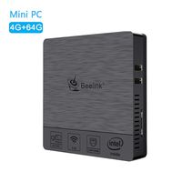 Mini PC BT3 PRO II 4+64G Intel Atom x5-Z8350 Processor (2M Cache, up to 1.92 GHz) HD Graphics 400/2.4G+5.8GWIFI/1000M LAN/BT4.0 Dual Output-VGA&HDMI Fanless Mini Computer