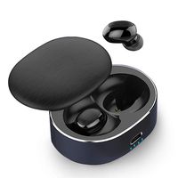 Bluetooth Headphones, Bluetooth 5.0 Wireless Earbuds Stereo Earphone Cordless Sport Hands-Free Calling Driving Headsets with Charging Case (Black)