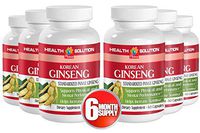 Ginseng Supplement - Korean Ginseng - Boost Arousal and Satisfaction (6 Bottles)