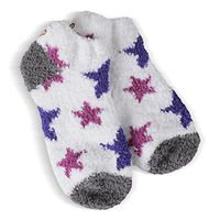 Mouse Creek Trading Co. Children's Snug Collection Low Ankle Socks Size 11-13 (Petunia Stars)