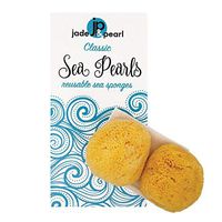 Sea Pearls Reusable Sea Sponges- Classic Medium 2 Pack