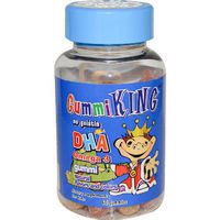 GummiKing No Gelatin DHA Omega 3 Gummi Dietary Supplement 60 Gummies