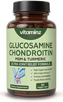 Vitaminz Glucosamine Chondroitin Turmeric Boswellia MSM - Ultra Joint Relief Formula Designed for Pain Relief in Back, Hands, Knees, and More - Best Anti-Inflammatory Supplement, Non-GMO, Gluten Free
