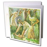 3dRose Moses In Basket Passover Scene - Greeting Cards, 6 x 6 inches, set of 12 (gc_37410_2)