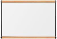Best-Rite Premium Porcelain Origin Trim Magnetic Dry Erase Whiteboard, 2 x 3 Feet, Medium Oak Trim (202OB-02)
