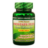 Earth's Creation Prostate Plus - Saw Palmetto 500mg - For Men - 60 Capsules