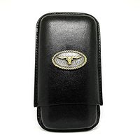 Longhorn Leather 3-Finger Cigar Case – Leather Cigar Case – Cigar Cutters by Jim