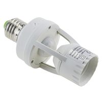 E-Age Ajustable 360 Degree Infrared Motion PIR Sensor Automatic LED Light Lamp E27 Holder Switch
