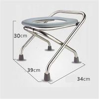Foldable Elderly Toilet Seat, Toilet Chair, Pregnant Women Adult Toilet, Stainless Steel Patient Toilet Stool,1