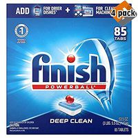 Finish - All in 1-85ct - Dishwasher Detergent - Powerball - Dishwashing Tablets - Dish Tabs - Fresh Scent (Packaging May Vary) - 4 Pack