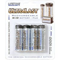 Ultralast AA Rechargeable NiCd Battery Retail Pack - 4 Pack