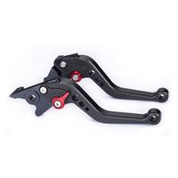 Hopider Short Brake Clutch Levers for Honda GROM MSX125 2014-2019, CBR250R 2011-2013, CBR300R/CB300F/FA 2014-2019, CB400F/CB400R 2013-2015, CBR500R/CB500F/X 2013-2019, Monkey 125 2018-2019,Black
