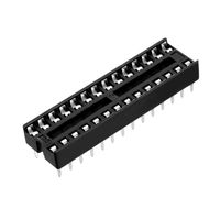 uxcell 20pcs 2.54mm Pitch 7.62mm Row Pitch 2 Row 28 Flat Pins Soldering DIP IC Chip Socket Adaptor