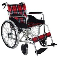 ChenCheng Wheelchair Reinforced Aluminum Alloy Light Folding Inflatable Old Man Manual Scooter Medical Supplies