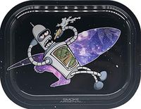 Small Rolling Tray"Space Bender" 7"x 5"