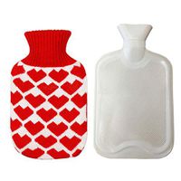 Hot Water Bottle with Cover, 0.5l Heat Water Bag Warm Bag Heat Water Bag Fun Mini Lightweight for Kids, Women Hang Foot Body Warming, Pain & Sore Muscles Relief, Christmas Gift | Warm Water Bag