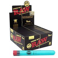 RAW Black Inside Out King Size Rolling Papers with Rolling Paper Depot XL Kewltube (50 Pack/Full Box)