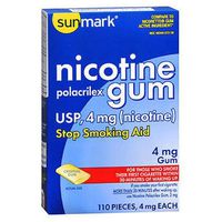 Sunmark Sunmark Nicotine Polacrilex Gum Original, Original Flavor 110 each 4 mg