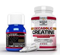 Nutracell Labs Anabolic Muscle Stack : Testo Extreme Anabolic & 10 Blend Decabolic Creatine - Strongest Legal Testosterone Booster/Creatine Powder