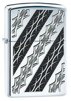 Zippo Tattoo Elegance Armor High Polish Chrome Pocket Lighter