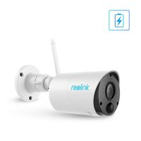 Reolink Outdoor Wireless Camera Rechargeable Battery Solar Capable Cloud Storage 1080P Home Security IR Night Vision SD Socket 2-Way Audio Motion Detection Google Assistant Compatible | Argus Eco